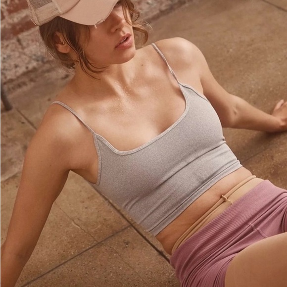 FP Movement by Free People Tops - FP Movement Tighten Up U-Back Tank Top- Heather Gray